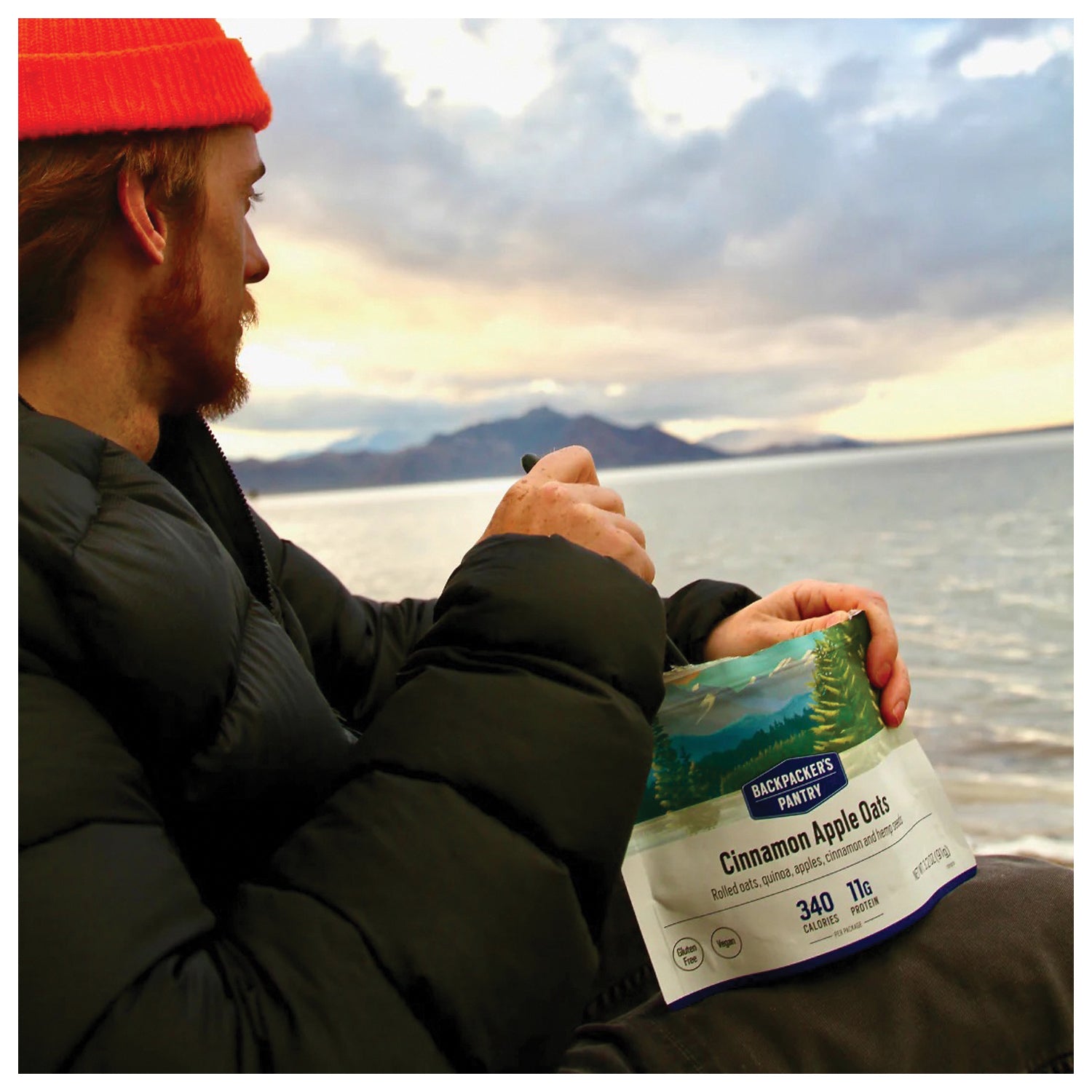 Backpackers Pantry Organic Vegan Cinnamon Apple Oats - 1 Pack Lightweight Camping & Hiking Meals for Outdoor Adventures