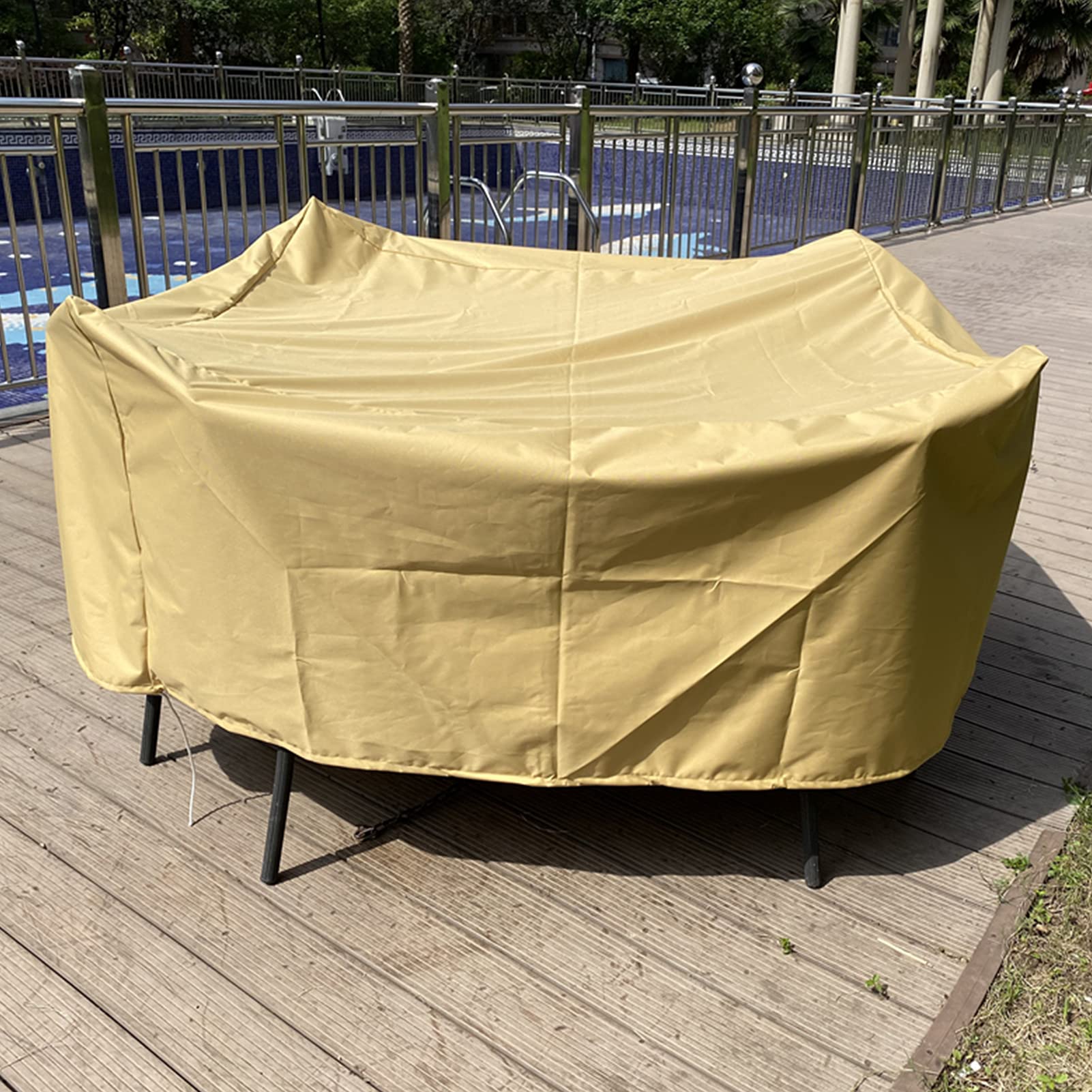 Waterproof Windproof 600D Oxford Fabric Patio Furniture Covers - Thickened Breathable Outdoor Garden Table Chair Covers for All Weather Protection | Perfect for Patio, Deck, and Backyard Furniture