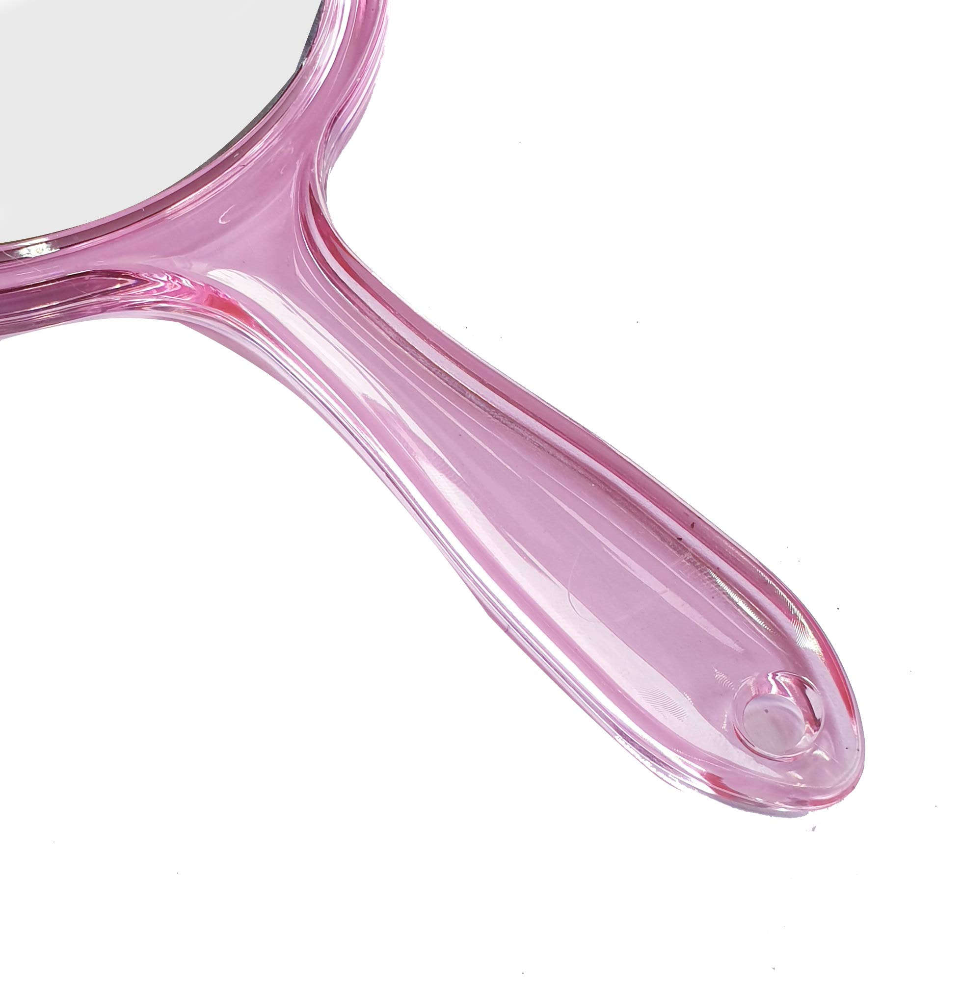 Stylish Pink Pocket Mirror for Women & Girls - Compact Travel Makeup Mirror with Hanging Hole - Perfect for Purses, Cosmetics Touch-ups & On-the-Go Beauty