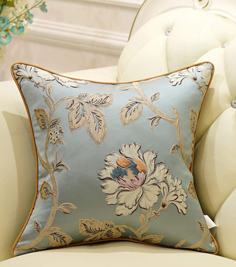QWE Pillow - Soft & Comfortable Home Decor Cushion for Sofa, Living Room, Bedroom - Large Back Support Pillow (45x45cm) - Perfect for Relaxing, Reading & Decorating