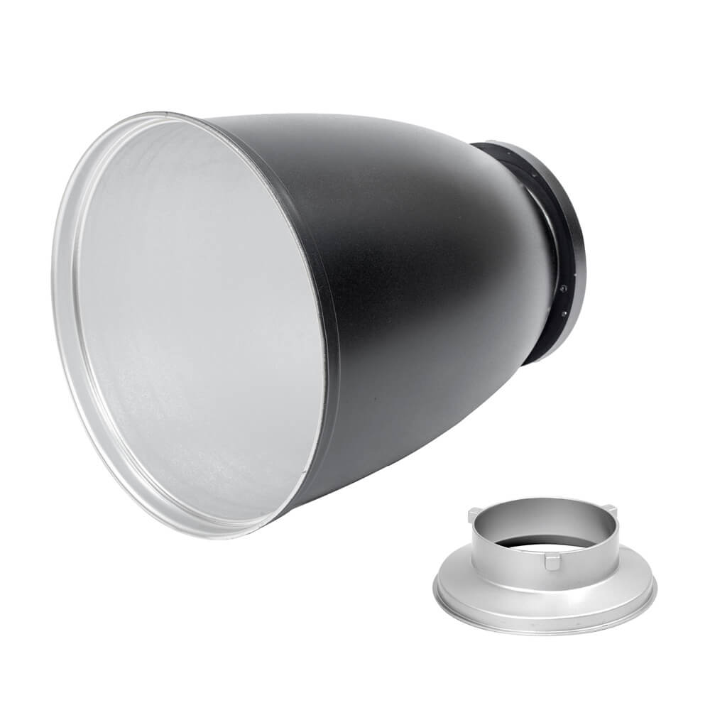 45° Long Focus Tele Zoom Reflector with Interchangeable Speedring - Perfect for Studio Photography, Portrait Lighting, and Video Production
