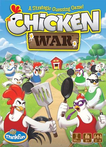 ThinkFun Chicken War Strategy Board Game - Fun Family Game Night with Hilarious Artwork for Adults & Kids | Perfect for Parties, Game Nights & Family Gatherings