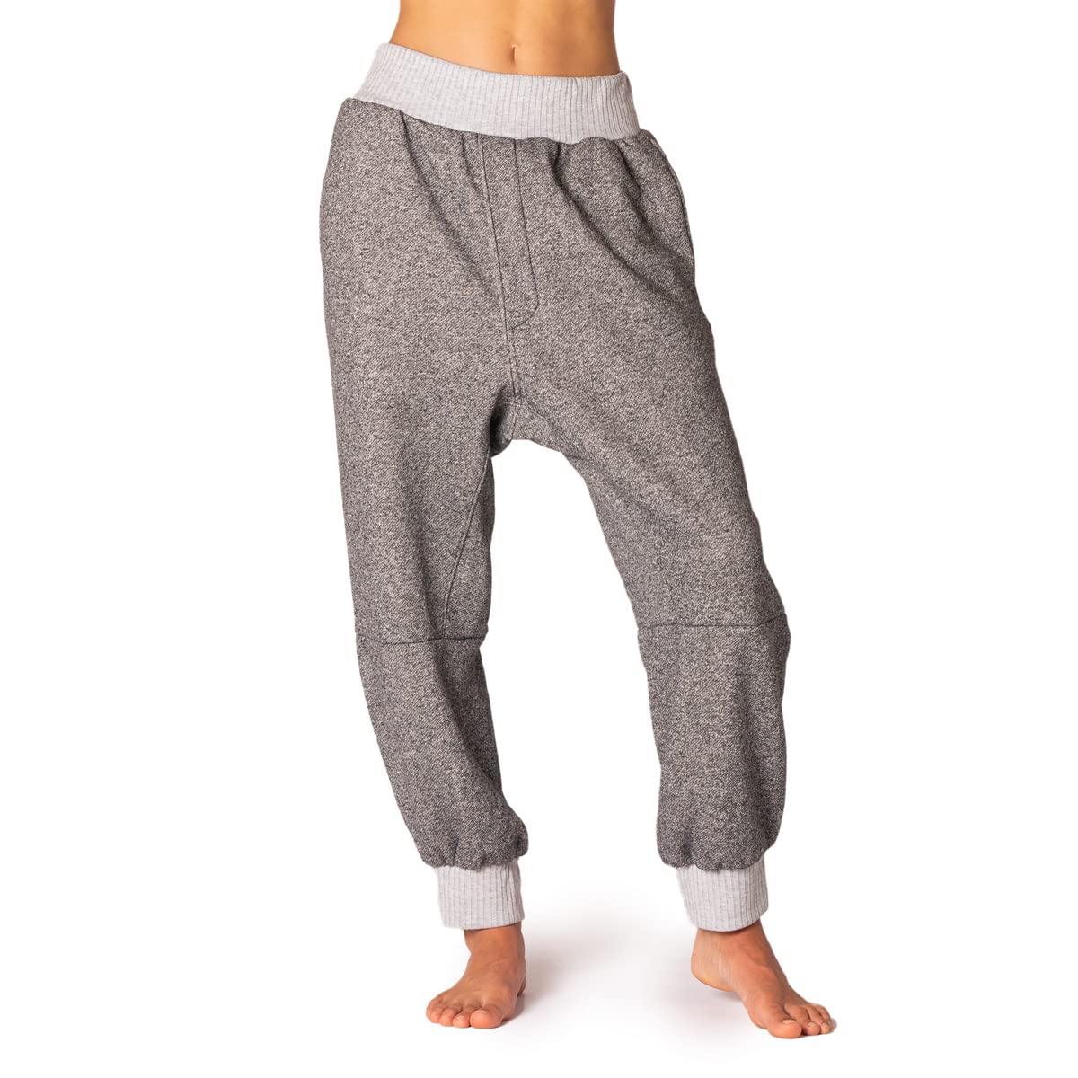 PANASIAM Warm Soft Harem Jogger Pants for Cold Weather - Ethically Made in Small Family Businesses | Perfect for Winter Outfits, Lounge Wear & Casual Style