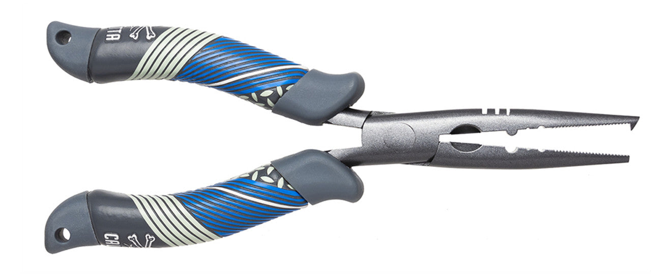 Calcutta Squall Torque Series Long Nose Split Ring Pliers - 6 Inch Fishing Tool for Saltwater & Freshwater Fishing | Perfect for Tackle Box & Boat Use