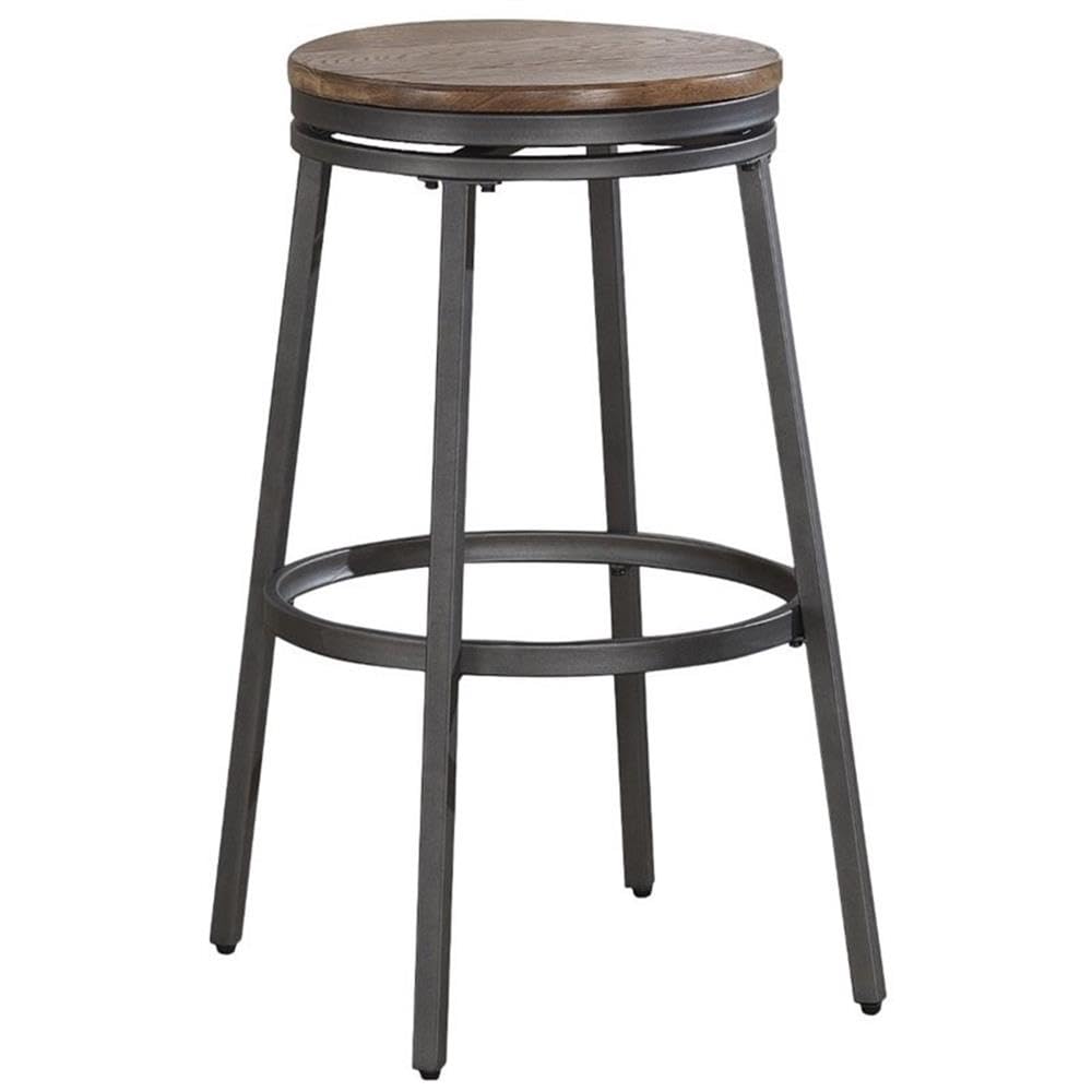 Premium Wooden Backless Bar Stool - American Woodcrafters Stockton Style - Perfect for Kitchen Islands, Home Bars & Breakfast Nooks