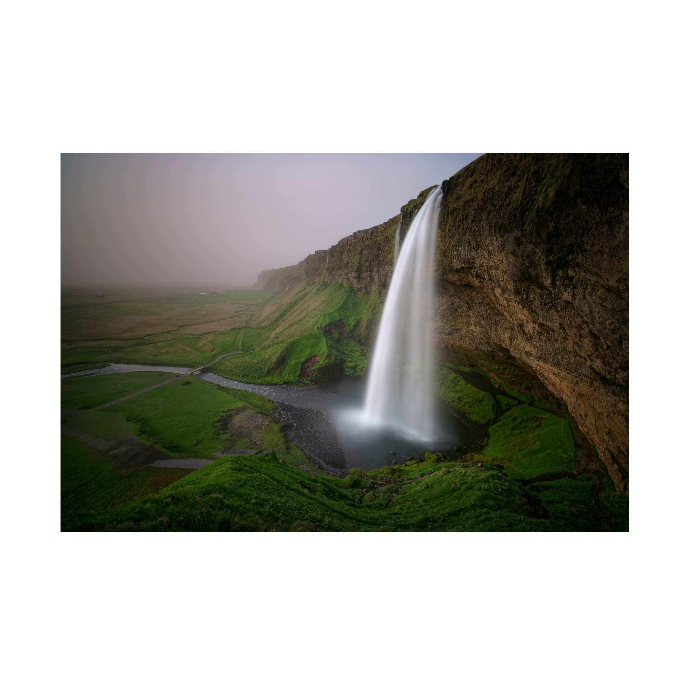 Trademark Fine Art 'With Ash From The Volcano' Canvas Wall Art by Raymond Hoffmann - Stunning Landscape Painting for Living Room, Bedroom & Office Decor