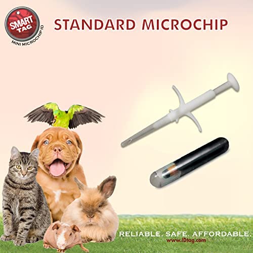 ISO Microchip Box with ID Tag for Pets - Secure & Durable Pet Identification Solution - Perfect for Vet Clinics, Animal Shelters & Pet Owners
