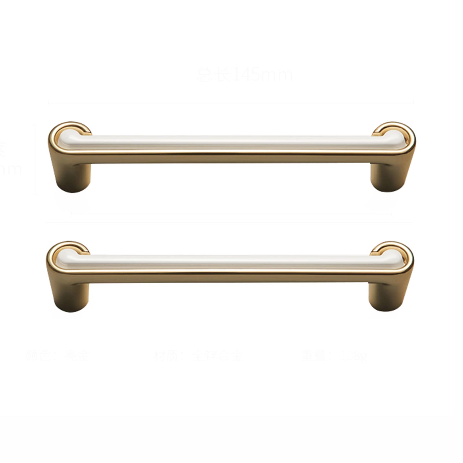 2X Barn Door Pull Handles - Heavy Duty Comfortable Gate Handles for Bathroom, Kitchen & Cupboard Doors - Easy Installation for Home & Office Use