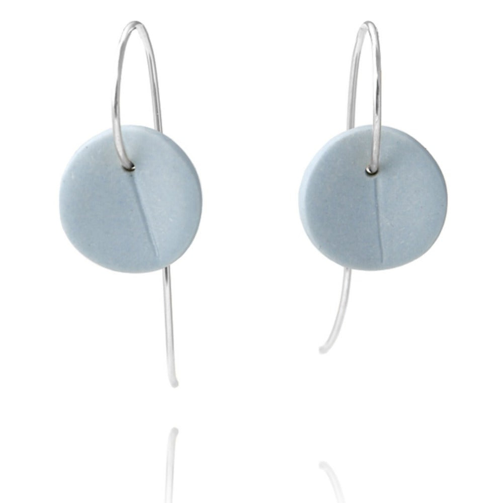 Eucalyptus Small Porcelain Earrings - Handmade Ceramic Dangle Earrings for Women | Perfect for Boho, Wedding & Everyday Wear