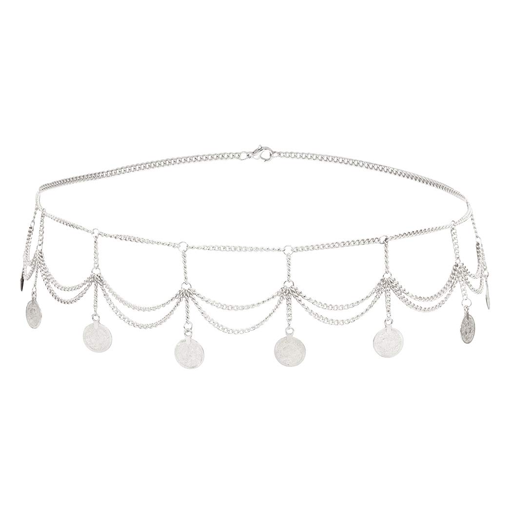 Vintage Hollow Carving Rhinestone Crystal Body Chain Jewelry - Waist Chain for Women, Summer Beach Party Accessories, Boho Fashion Statement