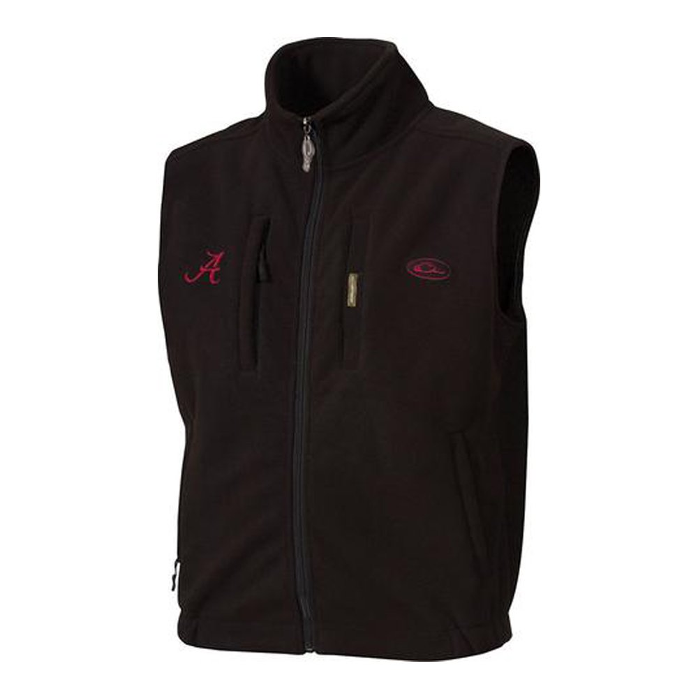 Drake Alabama Windproof Layering Vest for Men - Lightweight Insulated Outdoor Jacket for Hiking, Camping & Cold Weather - Black