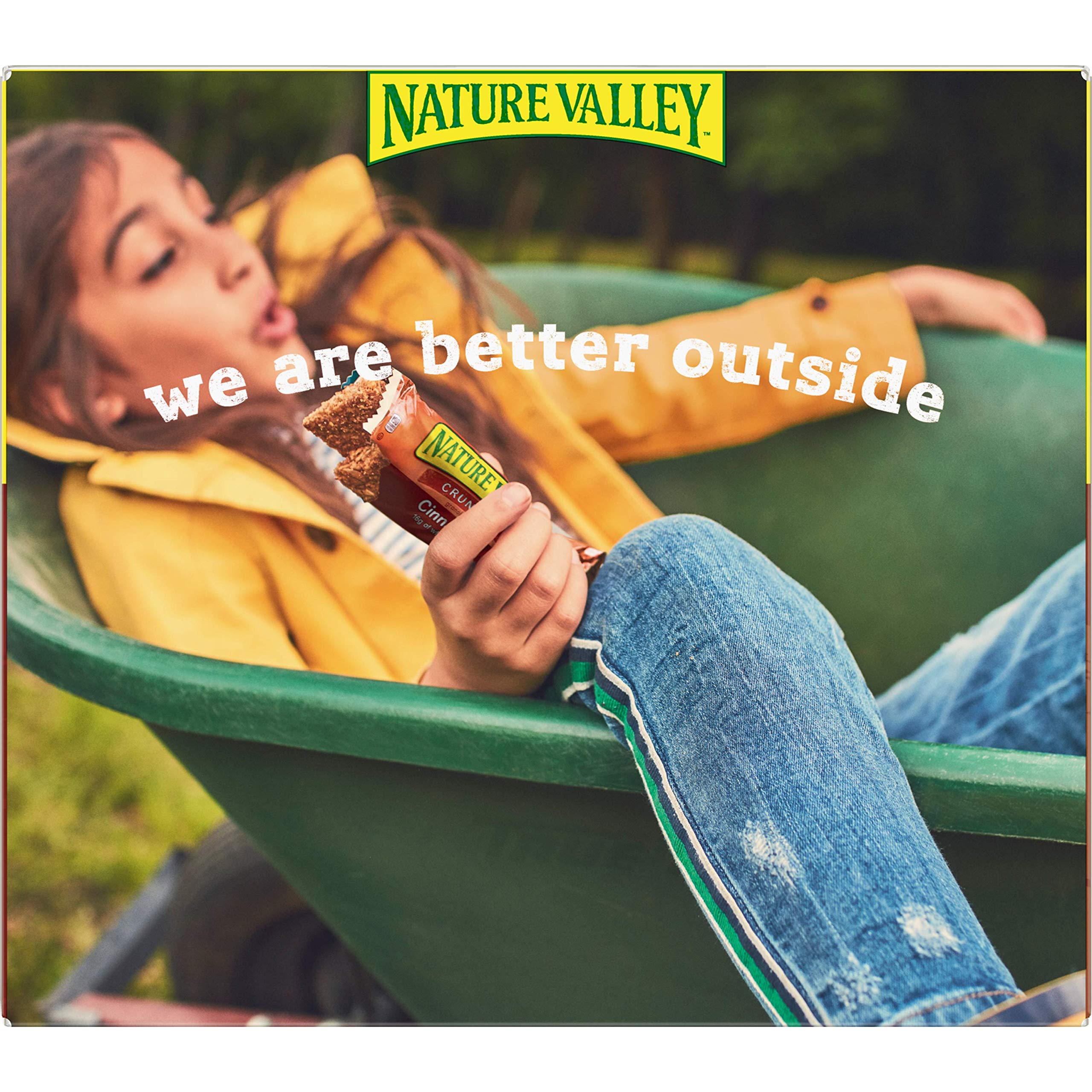 Nature Valley Crunchy Cinnamon Granola Bars - 12 Pack for Hiking & Snacks