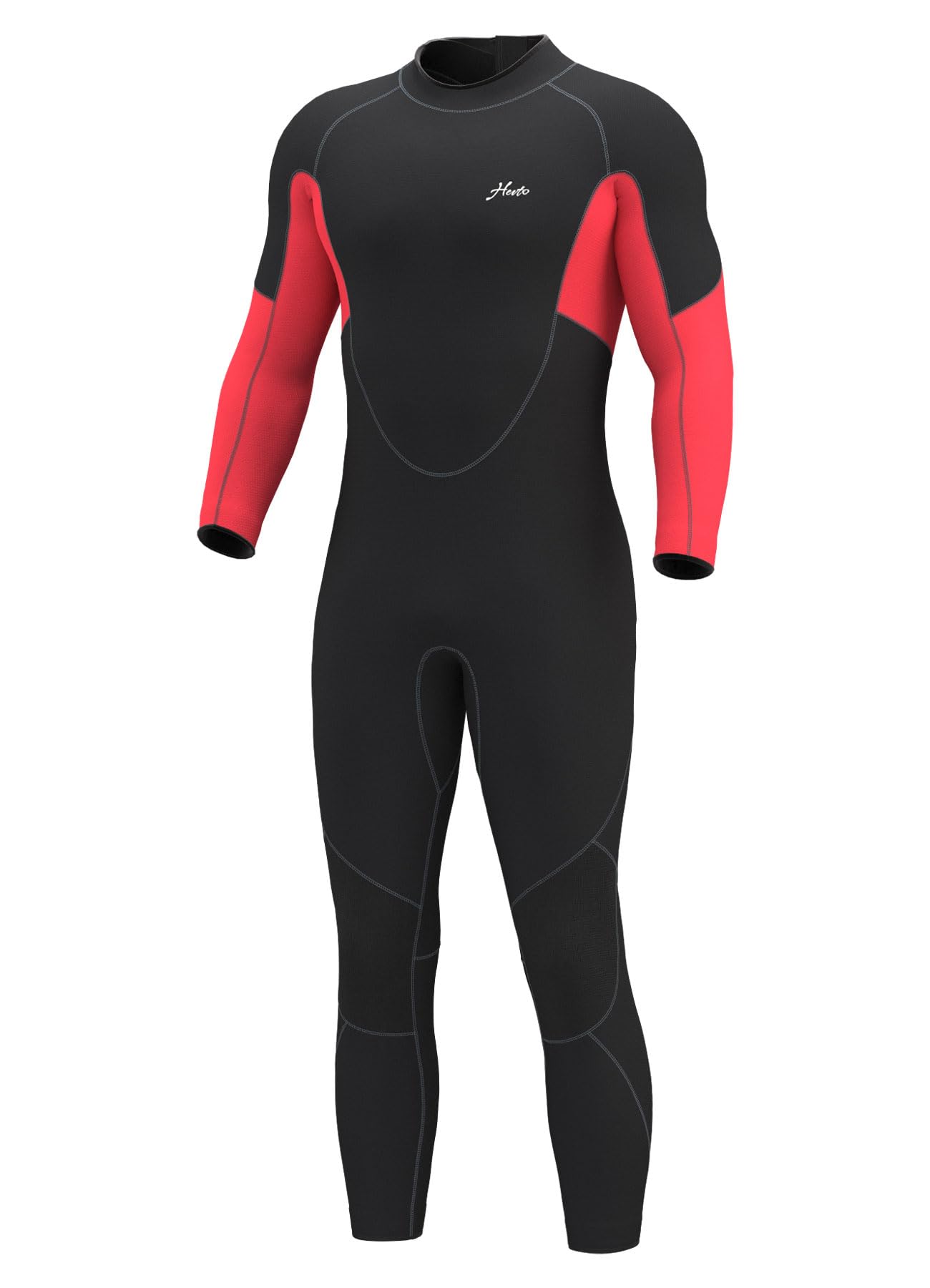Hevto Men's 5mm/4mm/3mm/2mm Neoprene Full Wetsuit for Scuba Diving, Surfing & Swimming - Cold Water Protection for Water Sports & Outdoor Activities