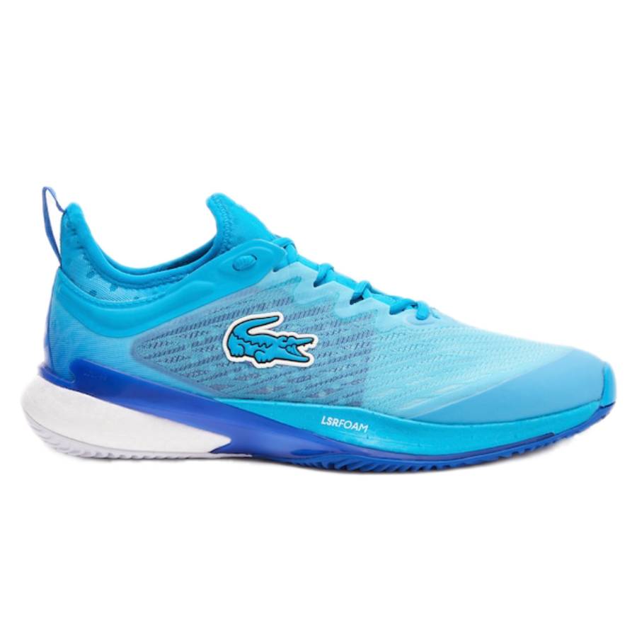 Lacoste AG LT23 Lite Men's Tennis Shoes - Lightweight Comfortable Sneakers for Men in Blue & White | Perfect for Casual Wear, Tennis & Gym Workouts