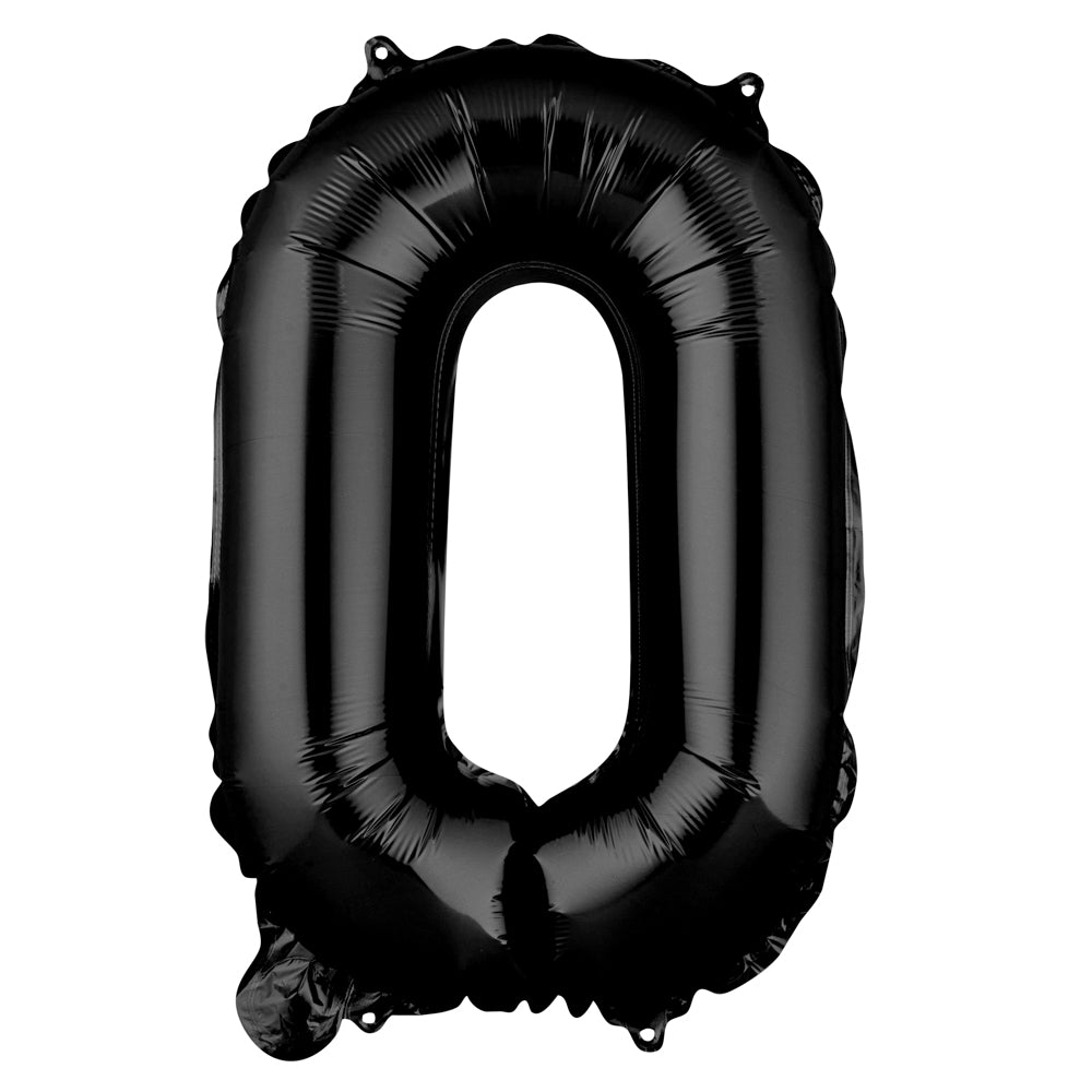 Balloonify Black Mylar Number 0 Balloon - 16 Inch Large Foil Balloon for Birthday Parties, Anniversaries & Celebrations (1 Count Box)