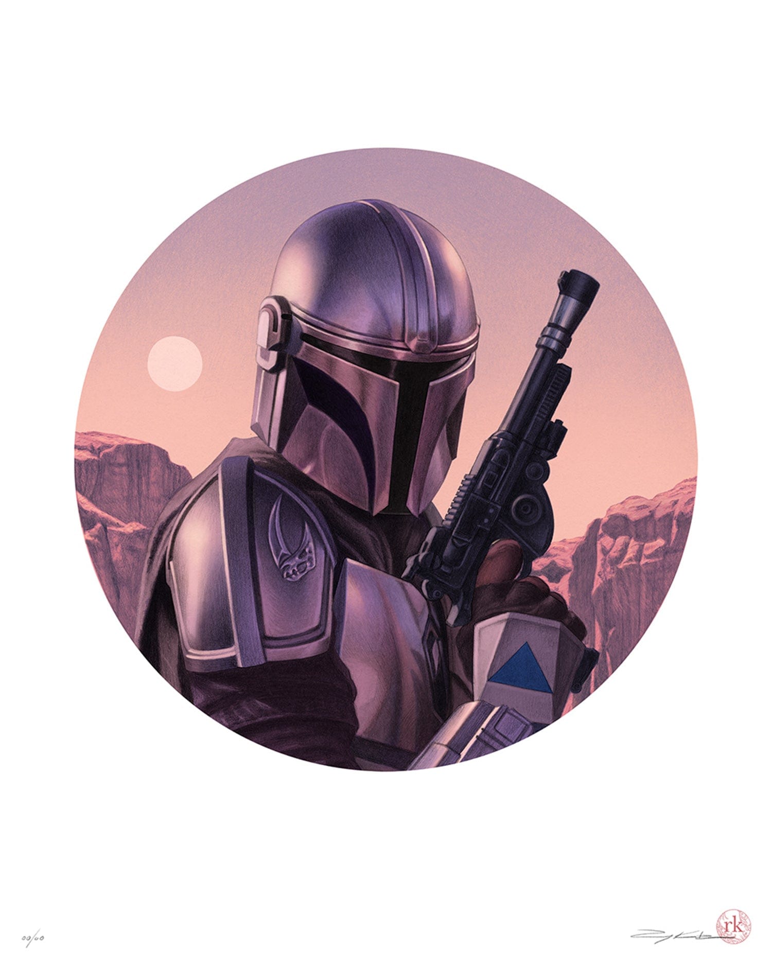 The Mandalorian Timed Edition Print - Limited Edition Star Wars Wall Art for Home & Office Decor | Perfect for Fans, Collectors & Gift Giving