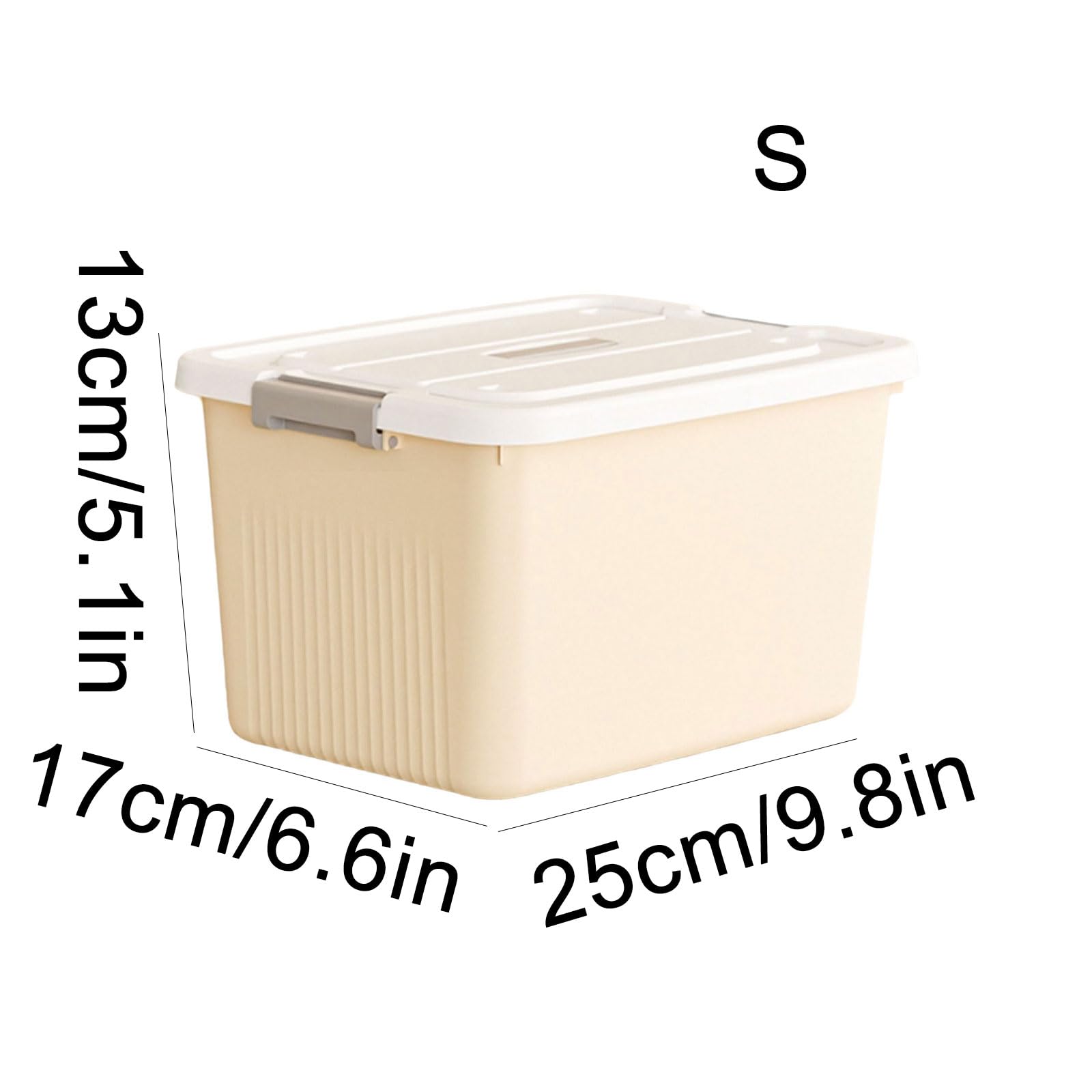 Stackable Plastic Storage Bins with Handles & Lids - Lightweight Multifunctional Organizer for Home, Office, Closet & Garage Storage Solutions