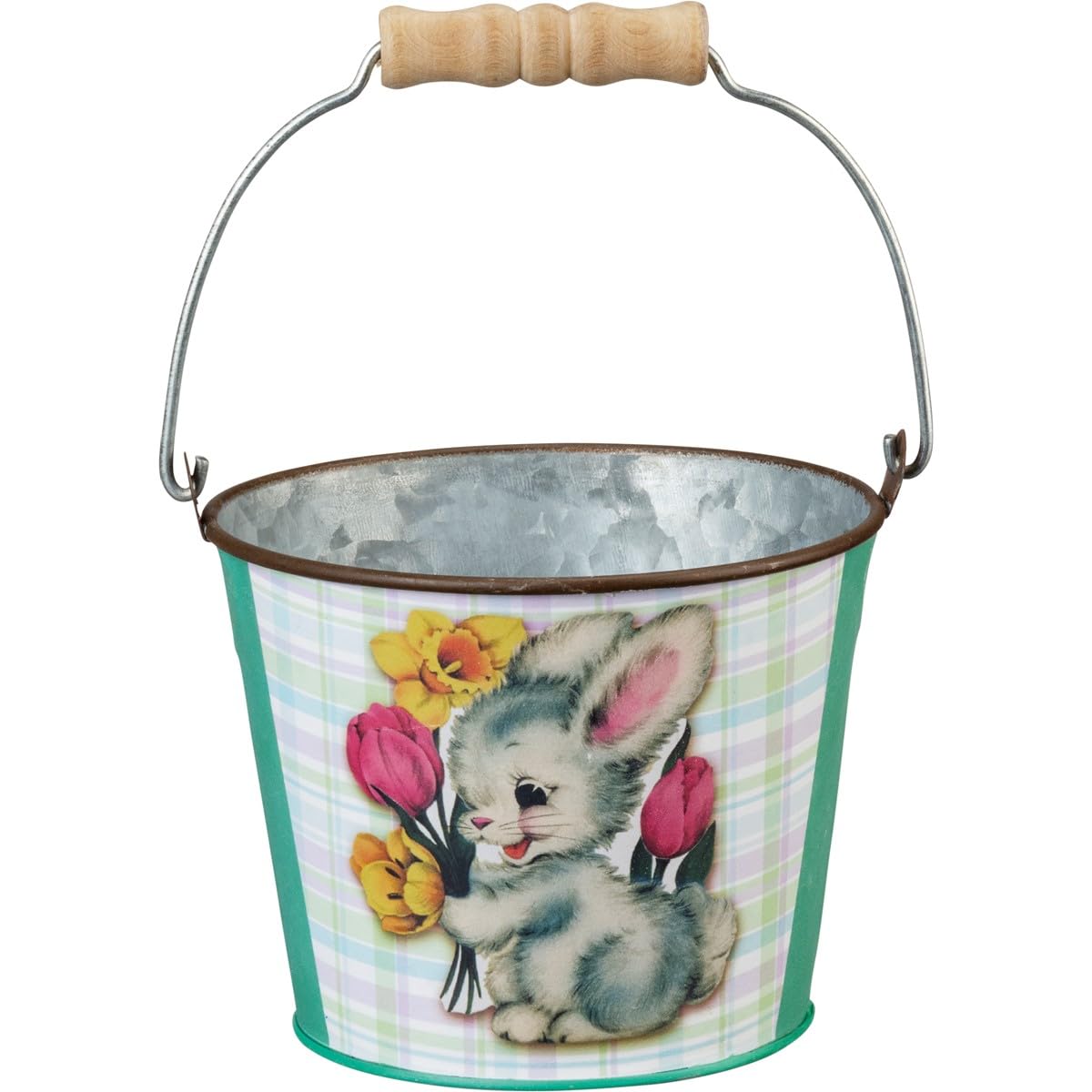 Primitives by Kathy Easter Bucket Set - Decorative Easter Baskets for Home Decor, Spring Table Centerpiece, and Easter Egg Hunt Supplies