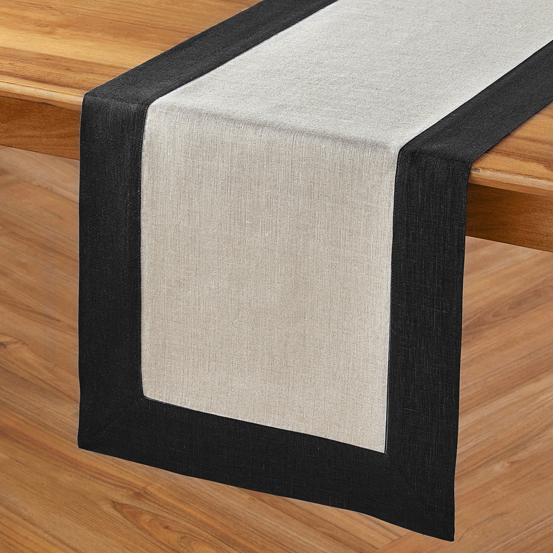 Elegant Contempo Table Runner - Premium Cotton Linen Blend for Dining Room Decor, Wedding, and Holiday Table Settings