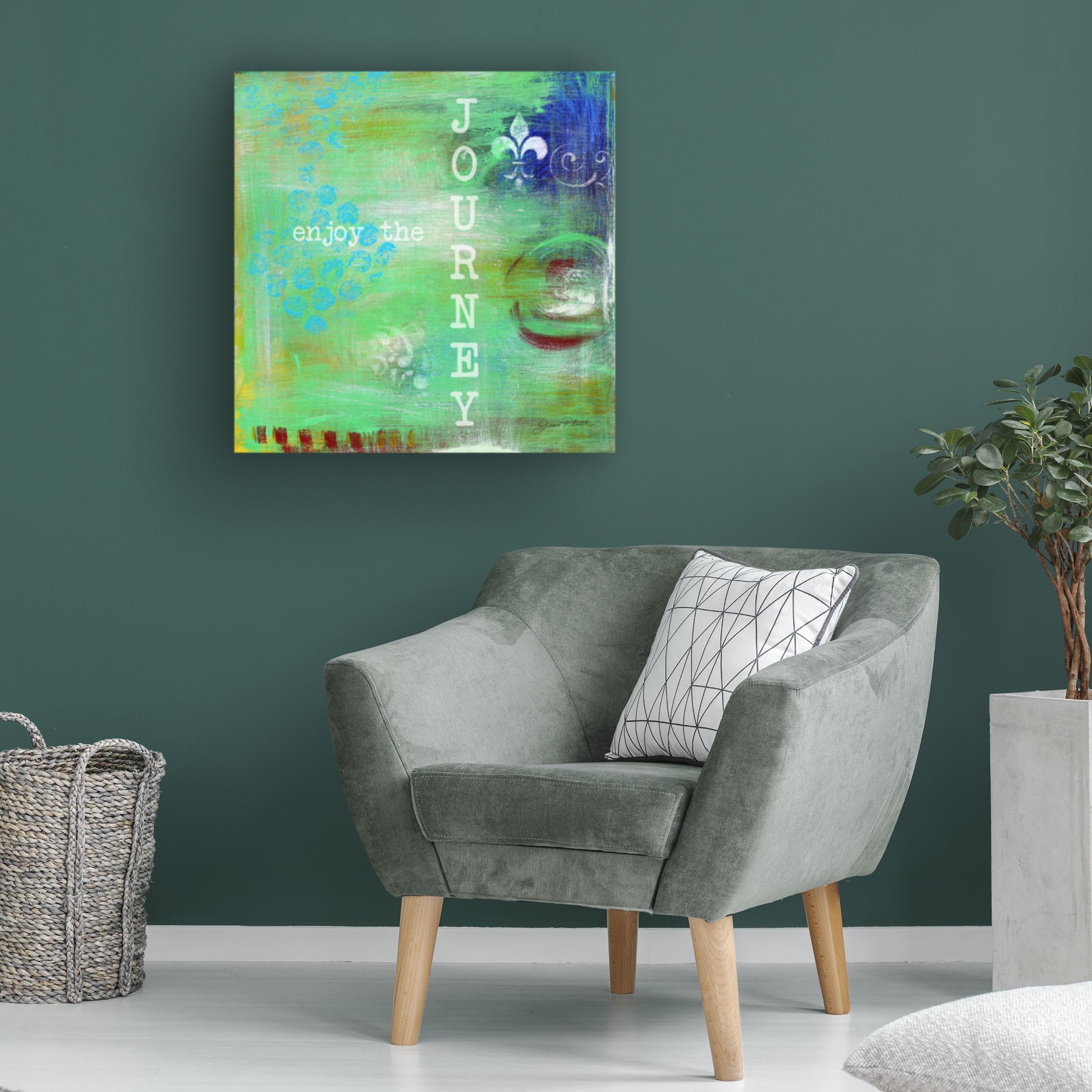 Abstract Inspirations B Canvas Wall Art by Jean Plout - 35x35 Inches Modern Home Decor for Living Room, Bedroom & Office