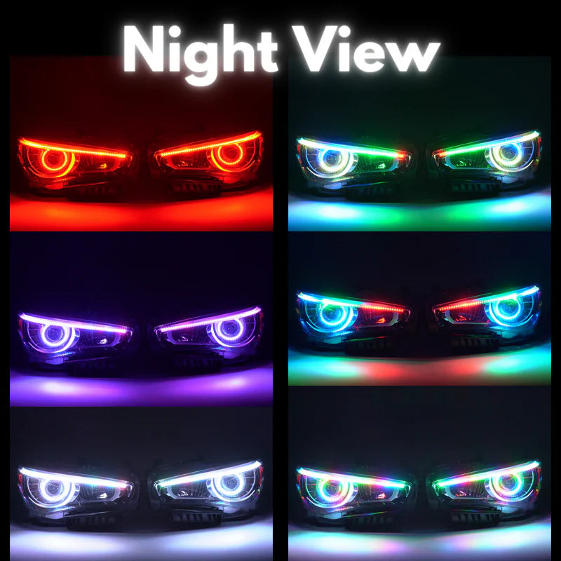 Infiniti Q50 Multicolor LED Headlights (2014-2024) - Upgrade Your Car's Style & Visibility for Night Driving