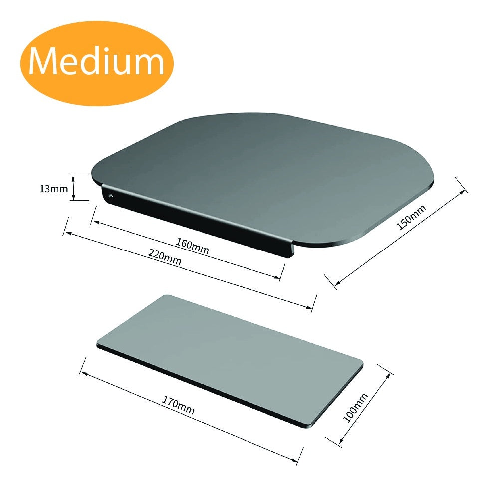 BRATECK Heavy Duty Steel Reinforcement Bracket - Monitor Mount Desk Stand with Tabletop Protection Plate | Prevents Desk Deformation | Ideal for Home Office, Gaming Setup & Workstation Organization