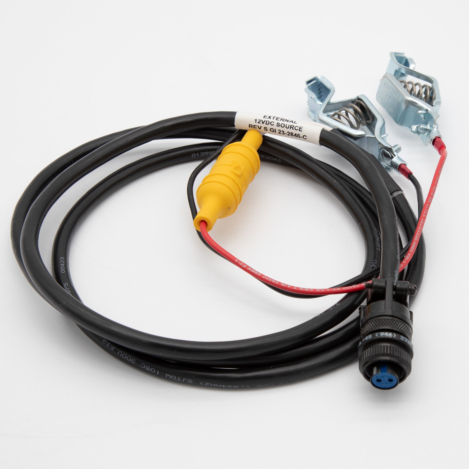 12V DC External Power Cable for Sampler & Flow Meter - Compatible with Water Quality Testing & Industrial Monitoring Equipment