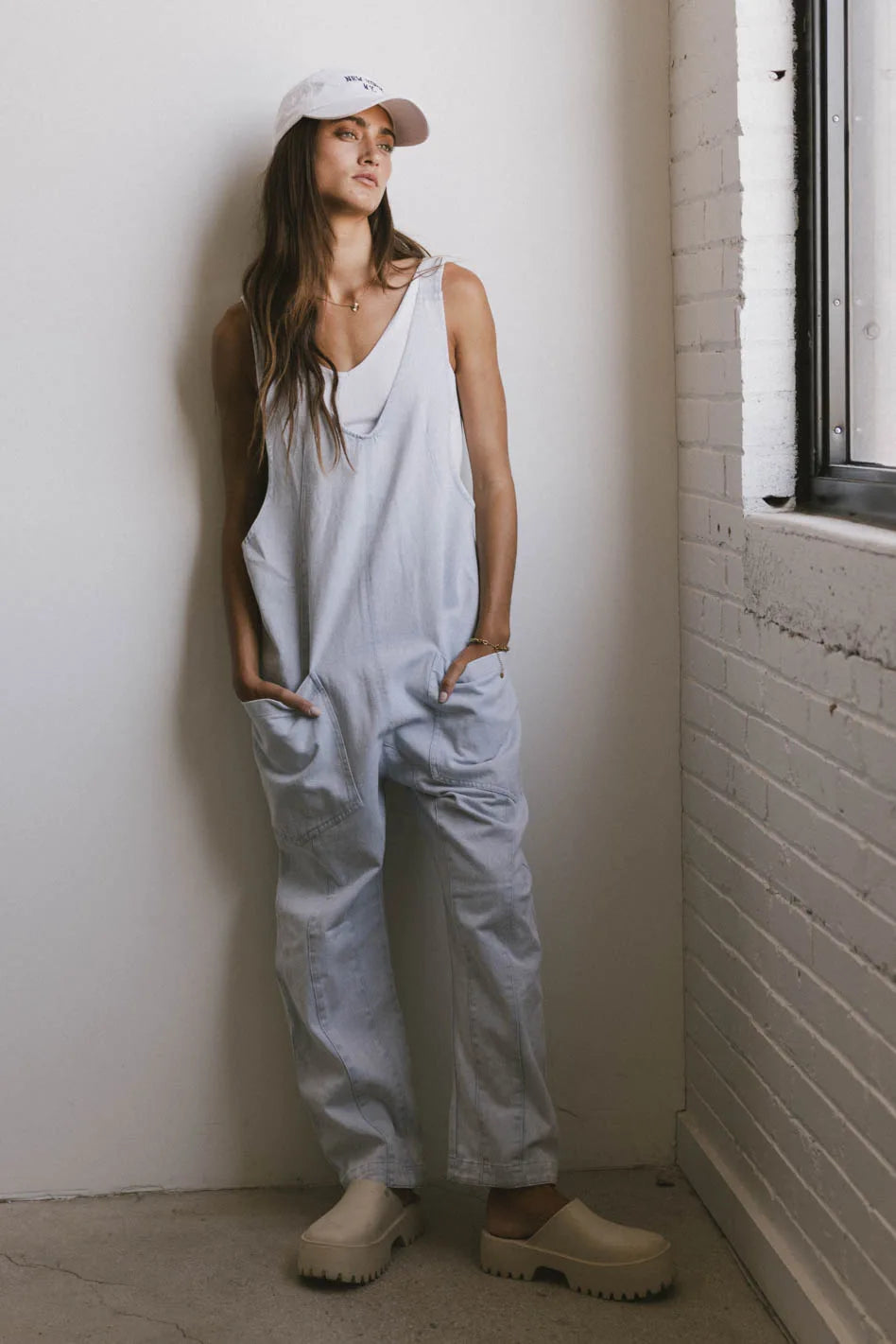 Marie Blue Jumpsuit for Women | Comfortable & Stylish One-Piece Outfit | Perfect for Casual Wear, Office, and Evening Events | FINAL SALE
