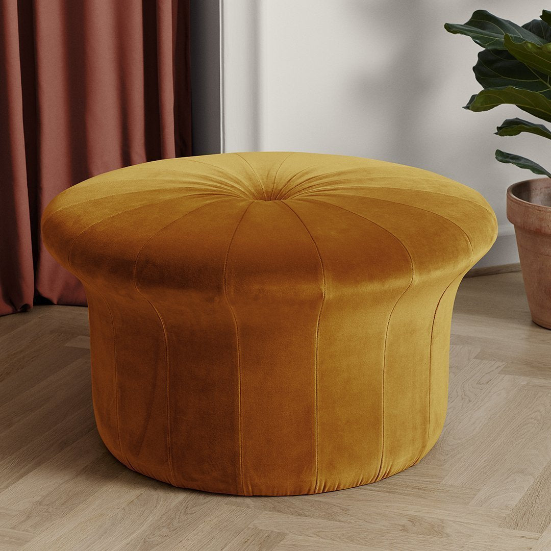 Rikke Frost Grace Pouf - Warm Nordic Style Footstool for Cozy Living Room & Bedroom Decor