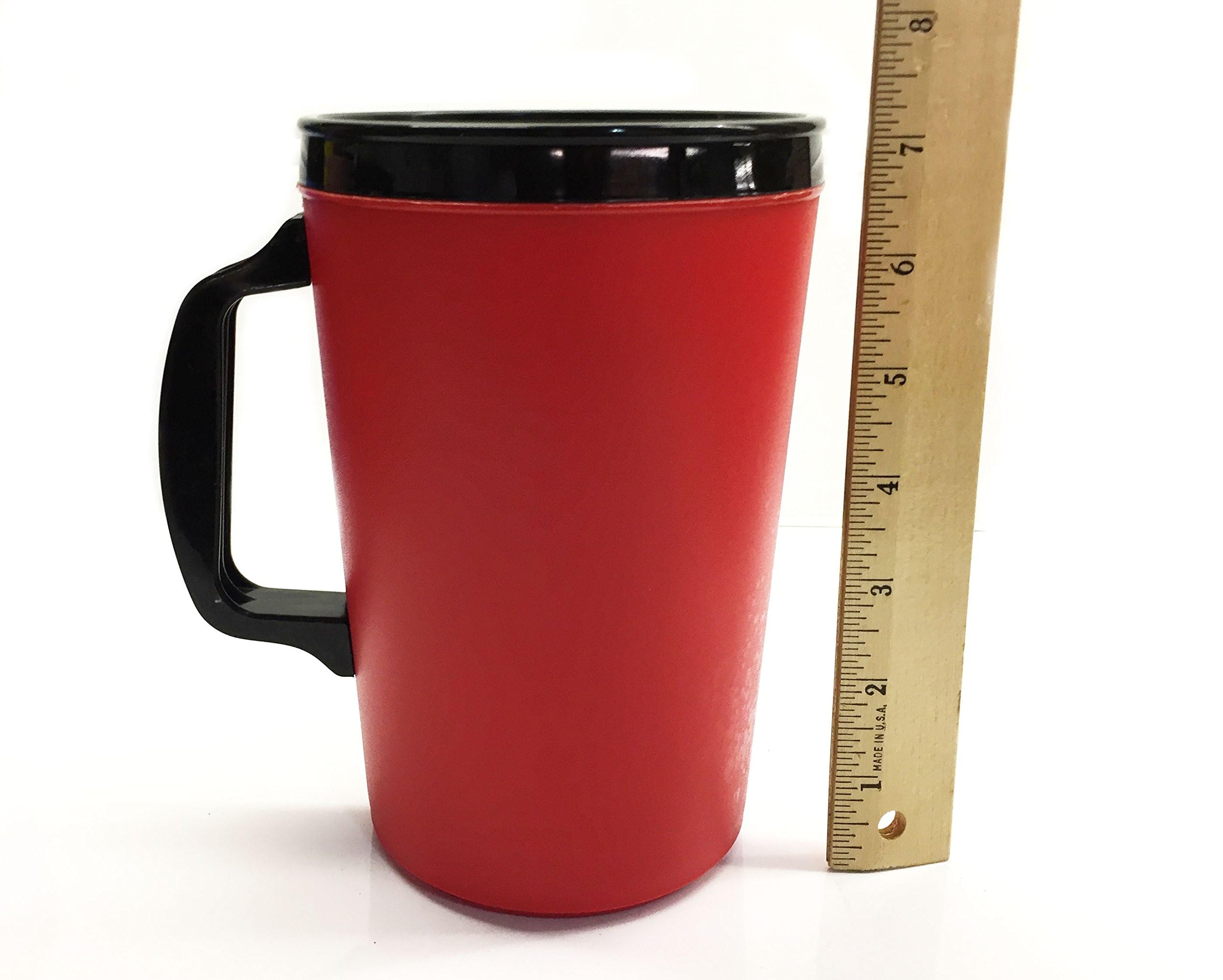 GAMA Electronics 2-Pack 34oz Insulated Coffee Mugs - (1) Blue & (1) Red - Double-Wall Stainless Steel Travel Mug with Lid - Keeps Hot/Cold for Hours - Perfect for Office, Camping & Commuting