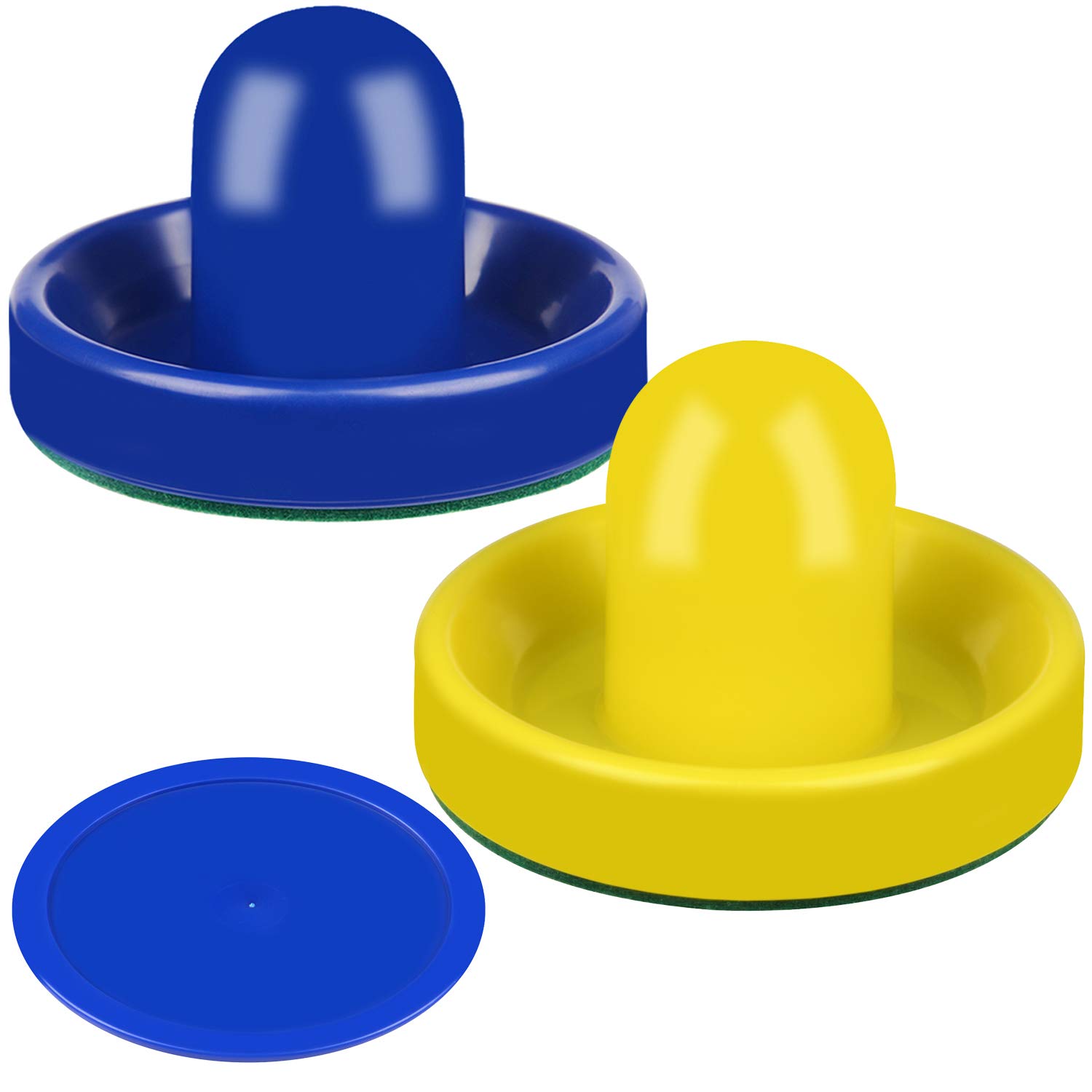 Air Hockey Paddles & Pucks Set - 4 Strikers & 4 Pucks for Game Tables - Perfect for Family Game Nights
