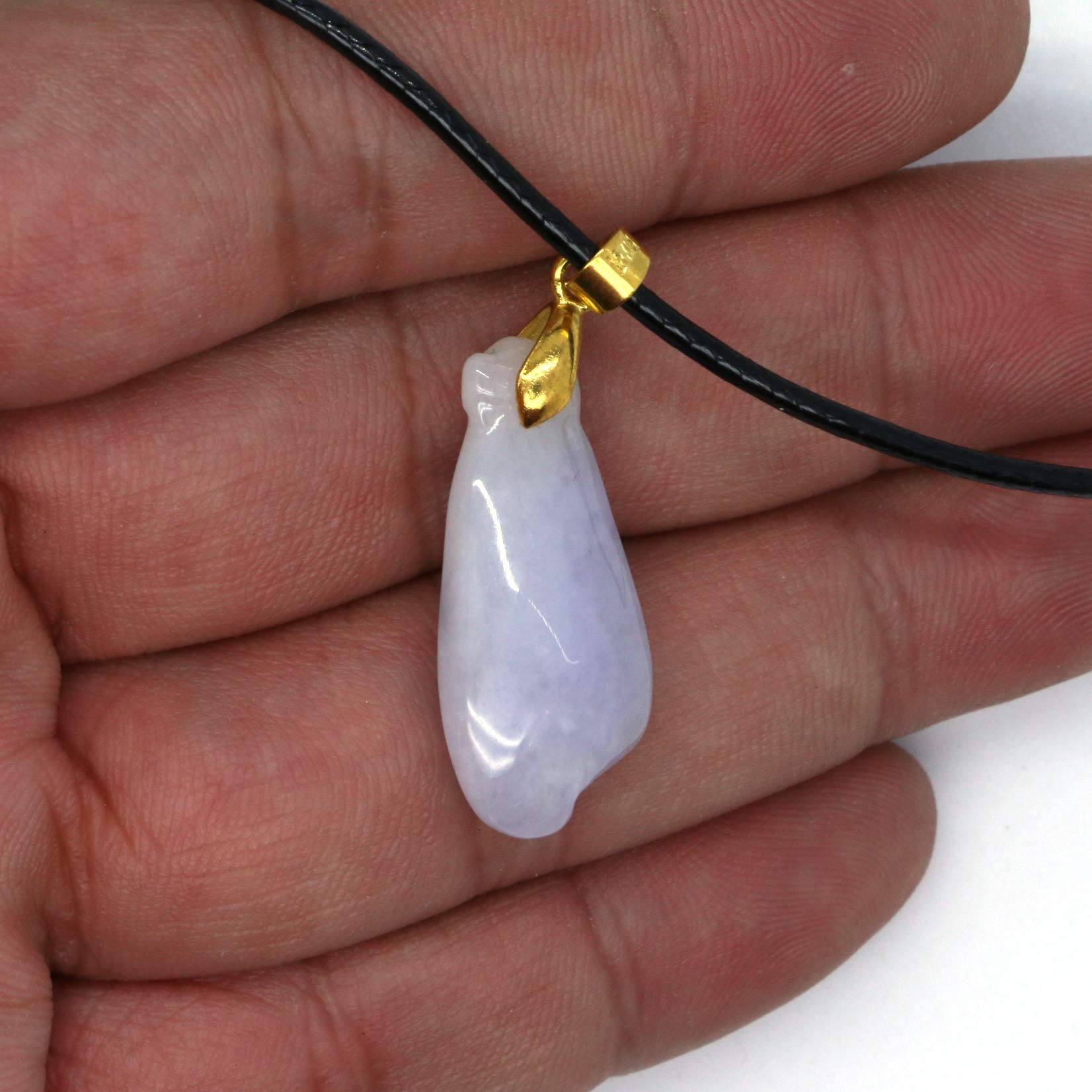 Certified Type A Jadeite Jade Pendant Necklace - Elegant Water Drop Design for Women | Perfect Gift for Birthday, Anniversary & Special Occasions