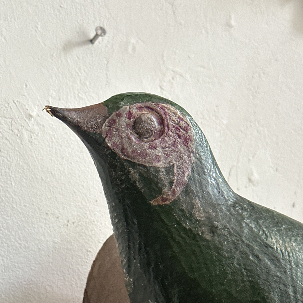 Handcrafted Black Forest Large Wooden Bird Carving (#529) - Perfect for Home Décor, Rustic Farmhouse Style & Gift Giving
