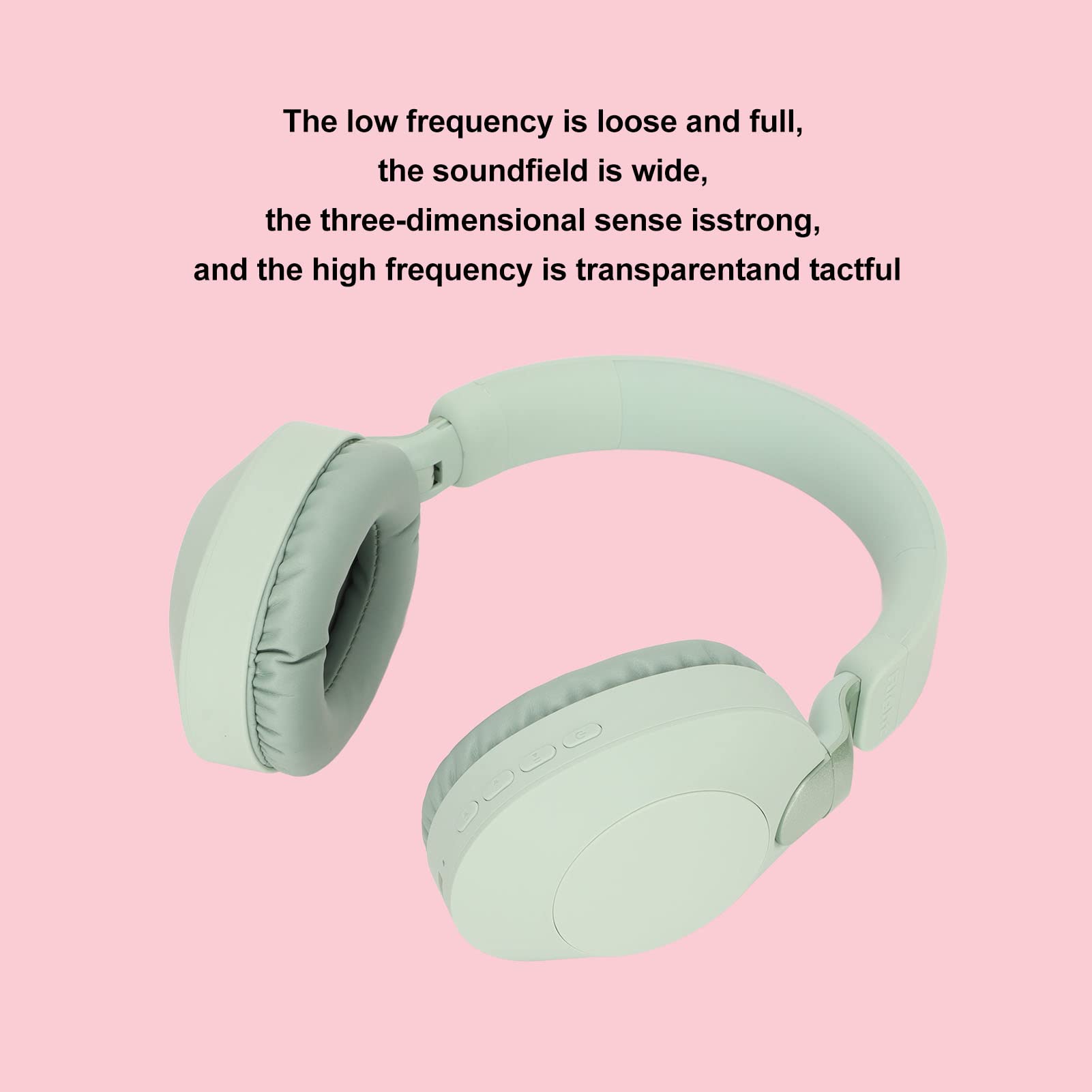 EIMSOAH Foldable 5.1 Stereo Gaming Headset with Microphone - Wired USB Type C Dual Mode Headphones for PC, Laptop, PS4, Xbox - Noise Cancelling Over-Ear Headphones for Gaming, Streaming, Online Classes (Green)