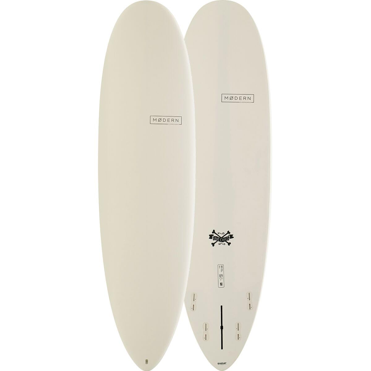 Modern Surfboards Love Child ES Blackbird Edition Longboard Surfboard - Premium Performance Surfboard for All Skill Levels - Perfect for Waves, Beach Cruising & Surfing Lessons