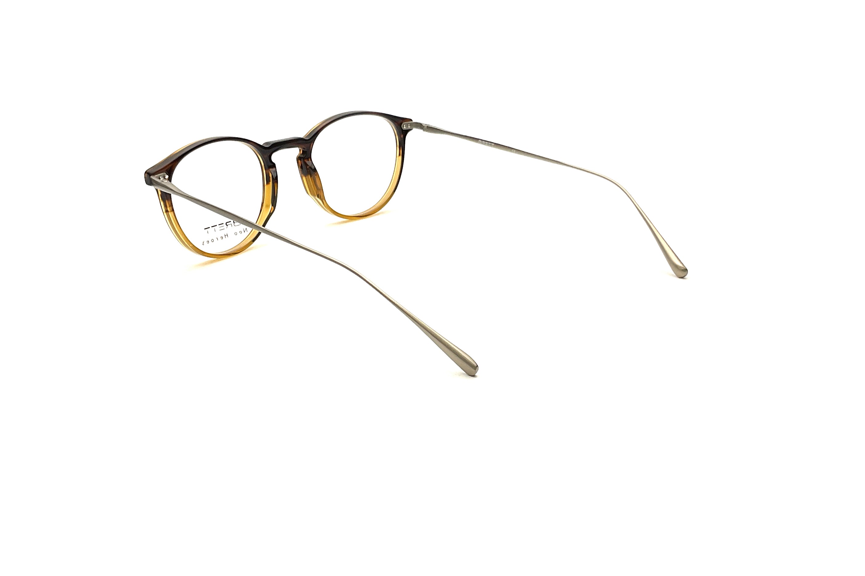 BRETT Eyewear Miles Sunglasses - Gradient Brown/Silver Frame with UV Protection - Perfect for Outdoor Activities, Driving, and Fashion Accessories