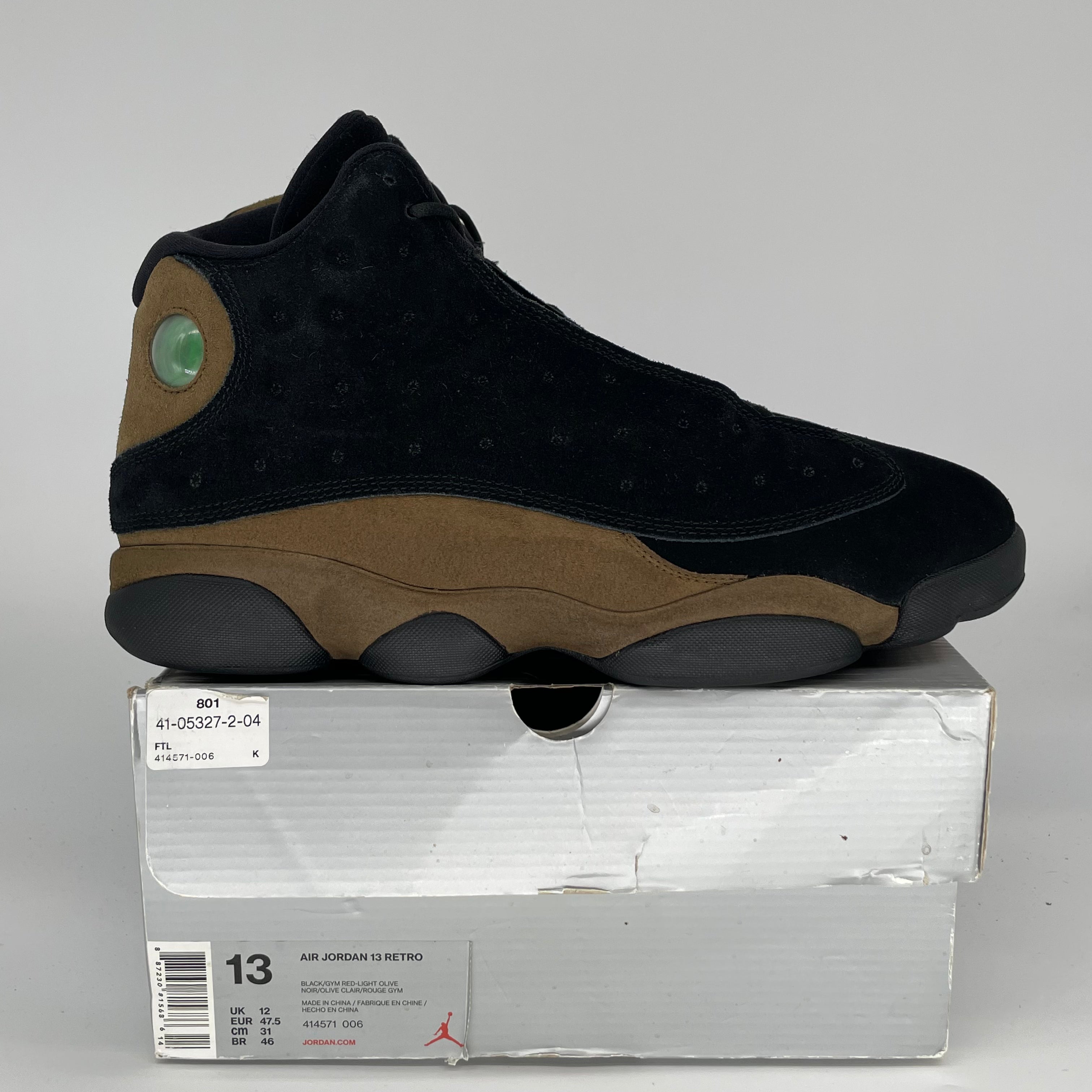 Original: AIR JORDAN 13 OLIVE SIZE 13 414571 006   Optimized: **Air Jordan 13 Retro 