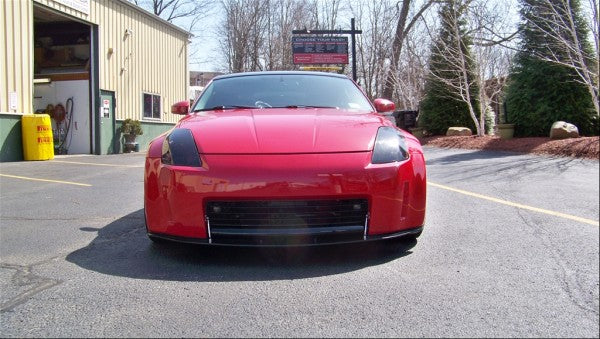 2003-2005 Nissan 350Z Z33 Front Bumper Lip Spoiler Splitter - Compatible with OEM Fascia (Part #1035011SP) - Enhance Sporty Look for Street Racing & Car Shows