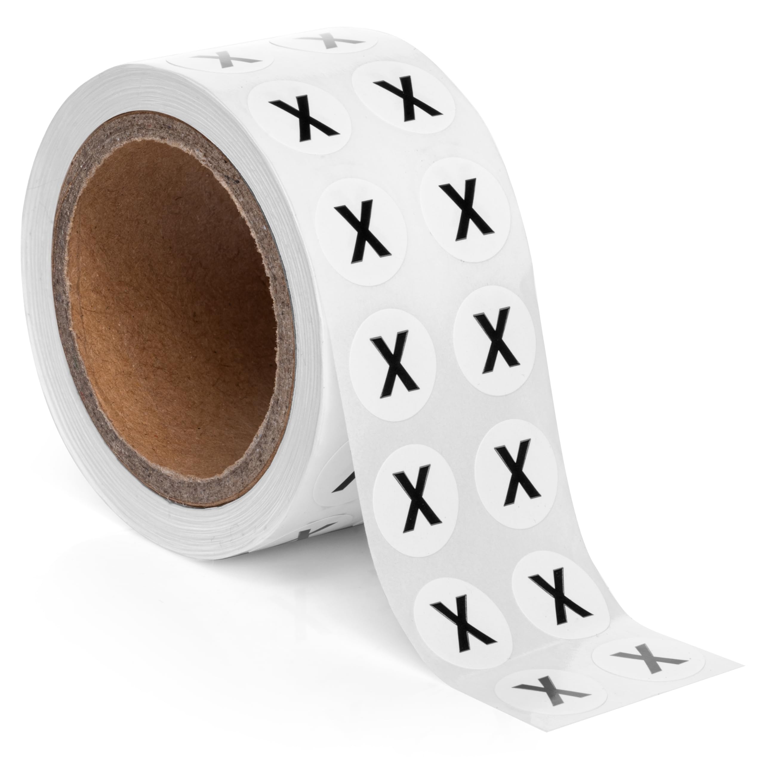 1000pcs Letter X Stickers - 0.5