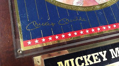 Mickey Mantle Autographed MLB Numbered Plaque - New York Yankees Hall of Fame Collectible for Sports Memorabilia Display & Man Cave Decor