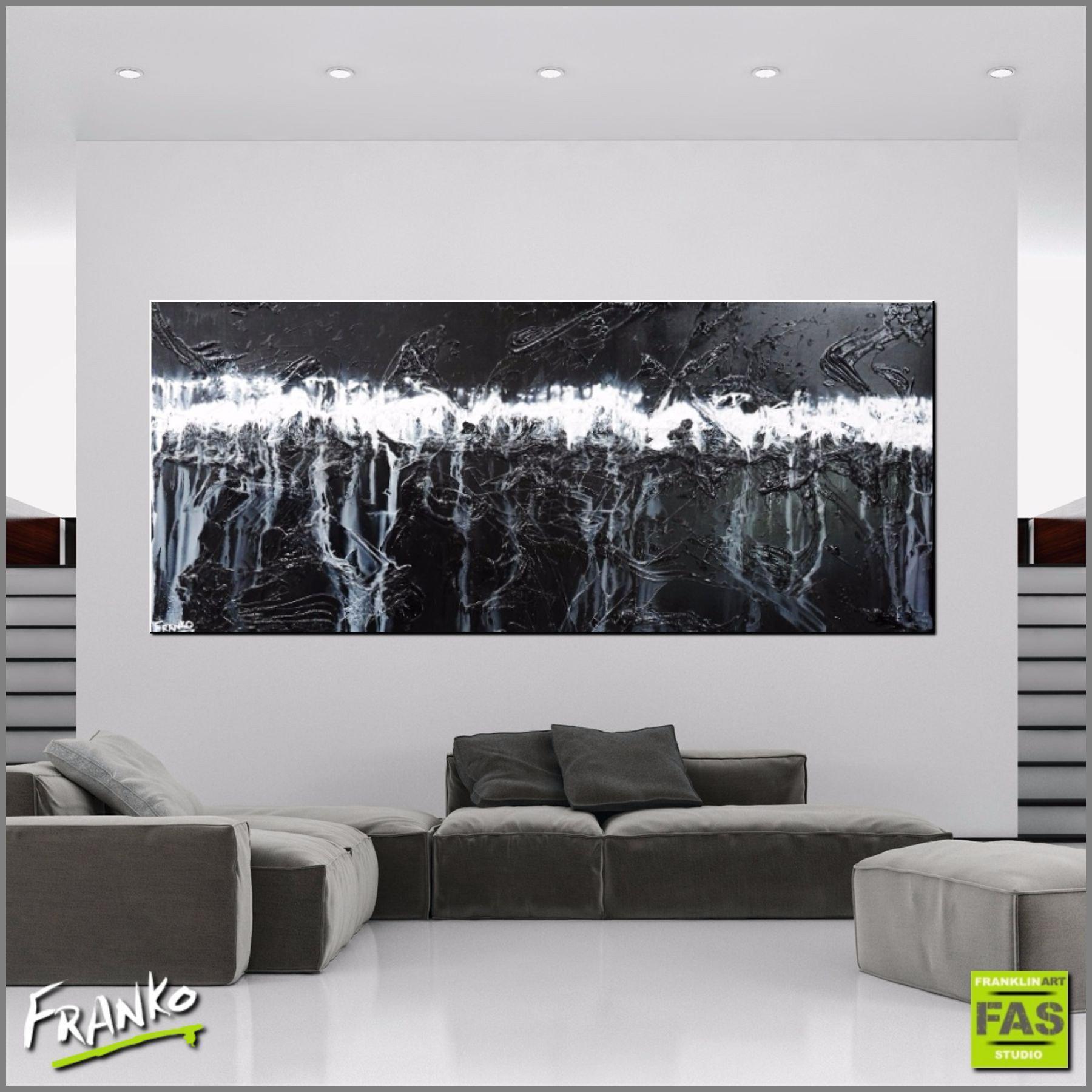 240cm x 100cm Large Black Abstract Canvas Wall Art Painting - Modern Home Decor for Living Room, Bedroom & Office