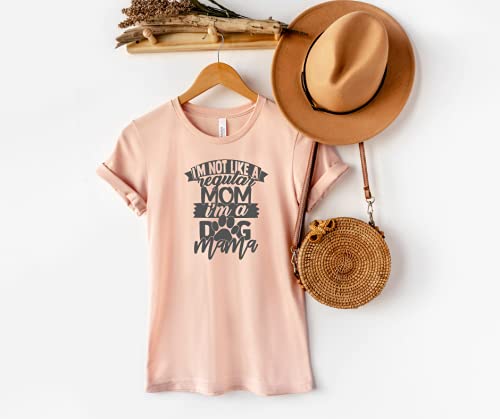Cute Dog Mama Shirt - Stay at Home Dog Mom T-Shirt with Paw Prints, Perfect Mother's Day & Birthday Gift for Dog Lovers, Plus Size Dog Mom Tee for Casual Wear & Dog Park Outings