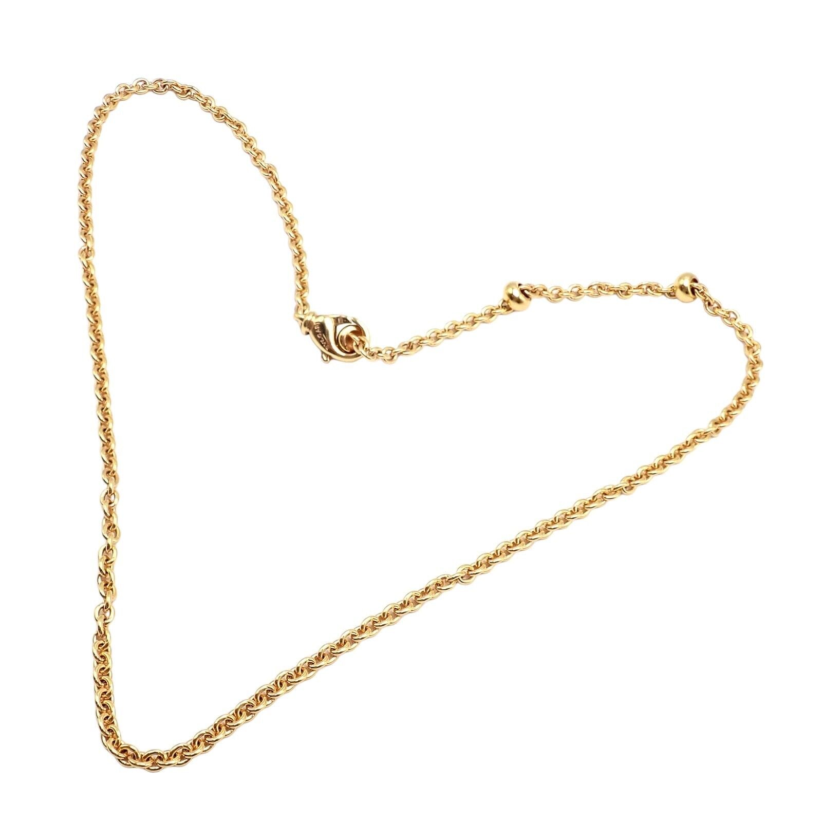 Authentic Bvlgari 18k Yellow Gold 19.5 Link Chain Necklace for Women - Luxury Italian Jewelry Gift for Anniversary, Birthday & Special Occasions