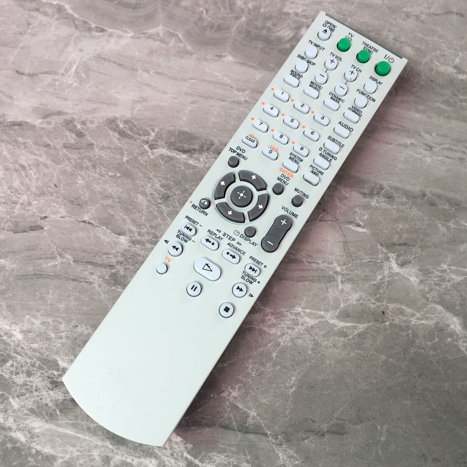 Original Sony STR-K675 STR-K675P STR-DE598 STR-DV10 STR-DE595 STR-DE597 Remote Control Replacement - Compatible with Surround Sound AM/FM Audio Video Receivers - Perfect for Home Theater Systems and Entertainment Centers