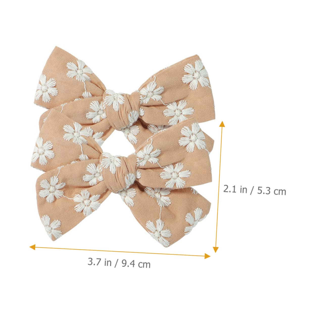 iFundom 5 Sets Floral Print Hair Bows for Girls - Baby Hair Ties, Bands & Clips (20pcs x 5) - Perfect for Parties, School & Photo Shoots
