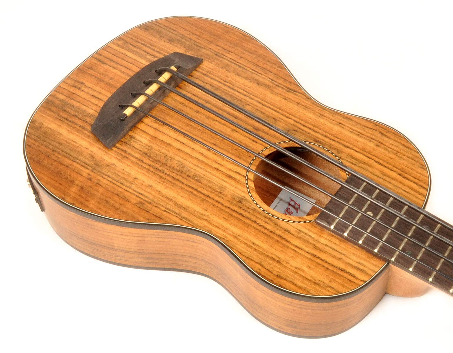 Hadean Acoustic Electric Bass Ukulele UKB-23 - Professional 4-String Bass Uke with Built-in Pickup for Live Performance & Home Practice | Perfect for Musicians, Beginners & Traveling Artists