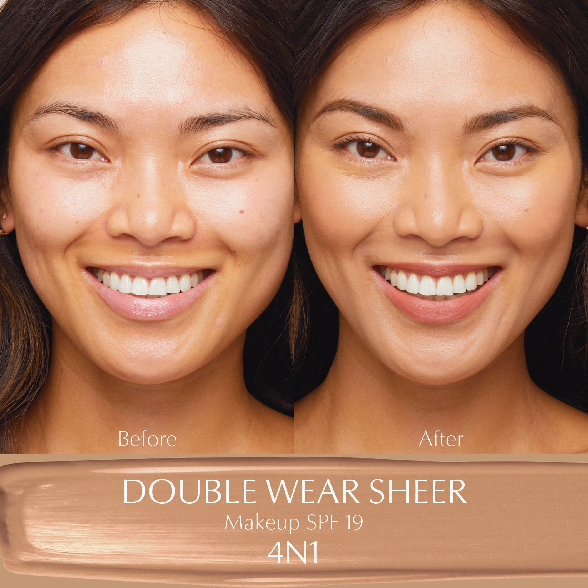 Estee Lauder Double Wear Sheer Long Wear Foundation - Oil-Free, 24-Hour Wear, Natural Matte Finish for Flawless Coverage | Perfect for Everyday Makeup, Special Occasions & Professional Use