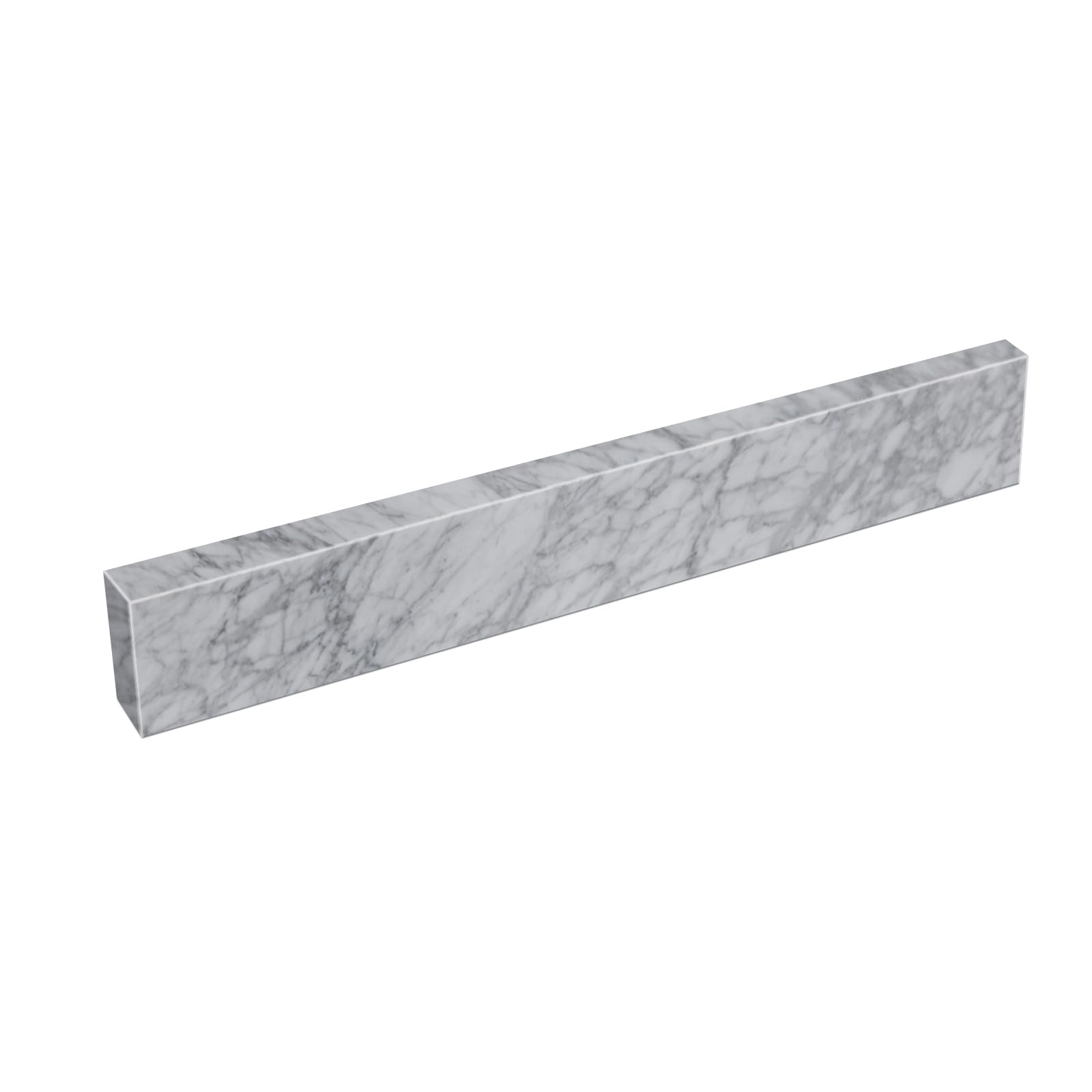 21 Inch Carrara Marble Backsplash for Bathroom Vanity - Waterproof Sink Splash Guard - Elegant White Marble Countertop Protector for Modern Bathroom Decor (Perfect for Master Bath & Powder Room)