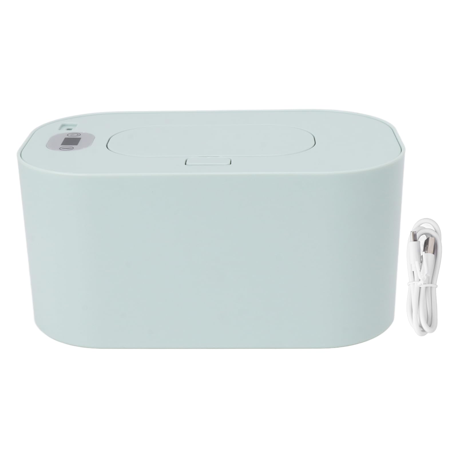 TOPINCN Baby Wipes Warmer & Dispenser - USB-Powered Thermostat Heating Box for Home & Car, Soft Green - Perfect for Diaper Changes, Travel & On-the-Go Baby Care