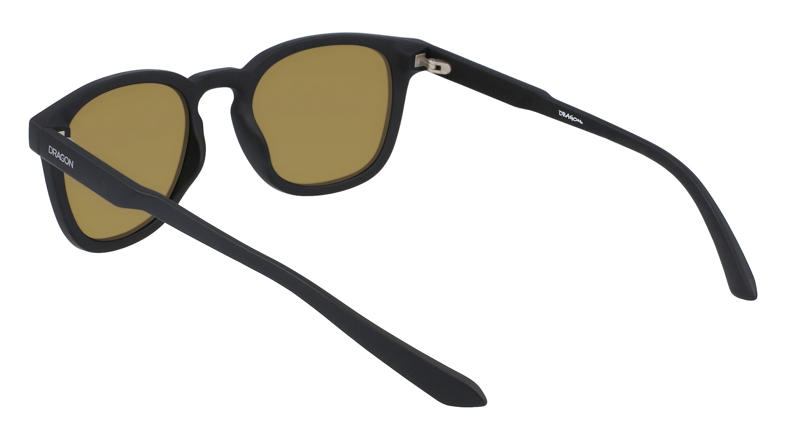 DRAGON DR FINCH LL ION 008 Matte Black/Rose Gold Polarized Sunglasses - UV Protection, Lightweight & Stylish for Outdoor Sports, Driving & Beach Vacations